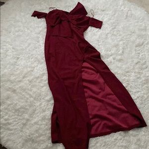 Long Burgundy Dress